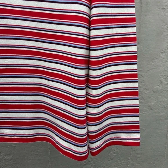 MIU MIU Women's Red Striped Long Sleeve T-Shirt - Picture 5 of 6